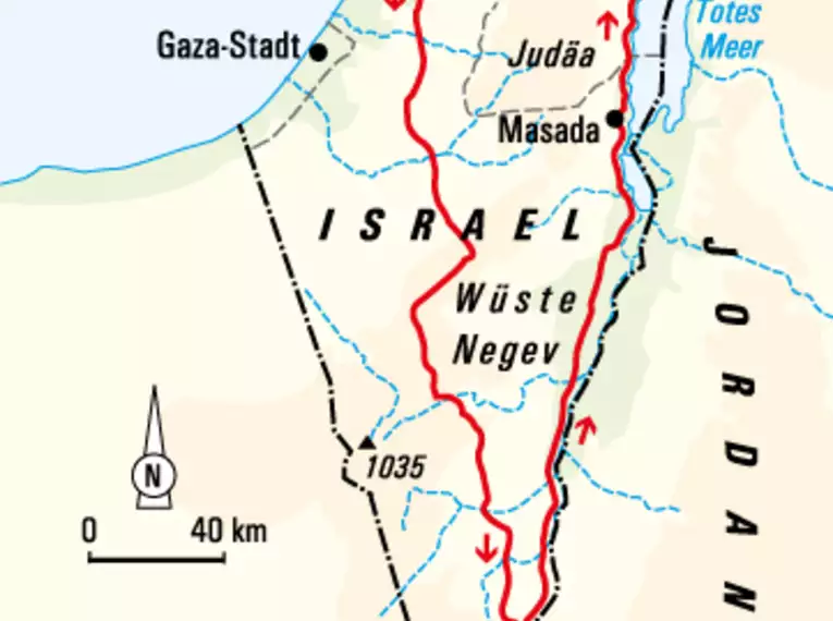 Israel zu Fuß: Eine Wanderreise auf dem Israel National Trail