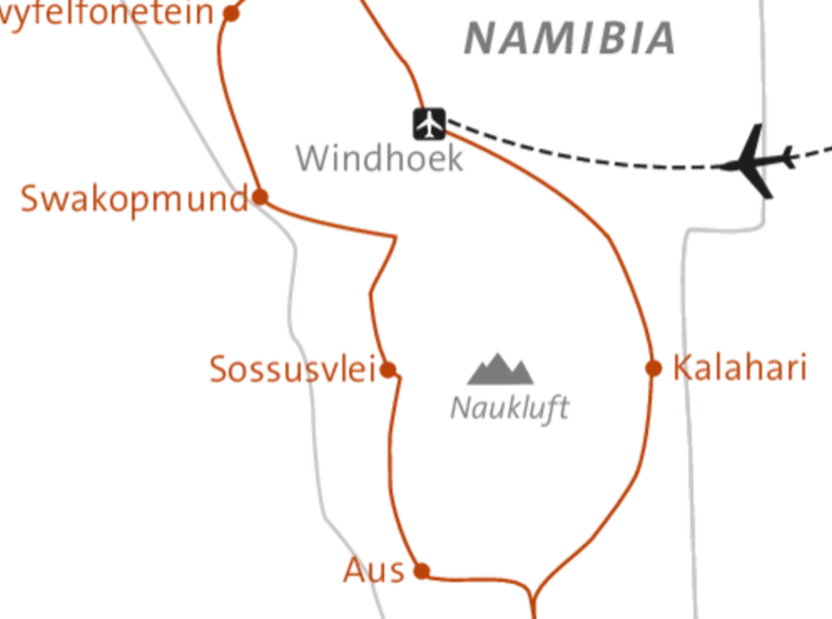 Namibia komfortabel erwandern