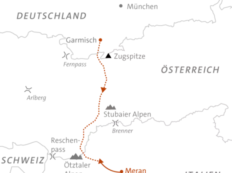 Ski-Transalp: von Garmisch nach Meran