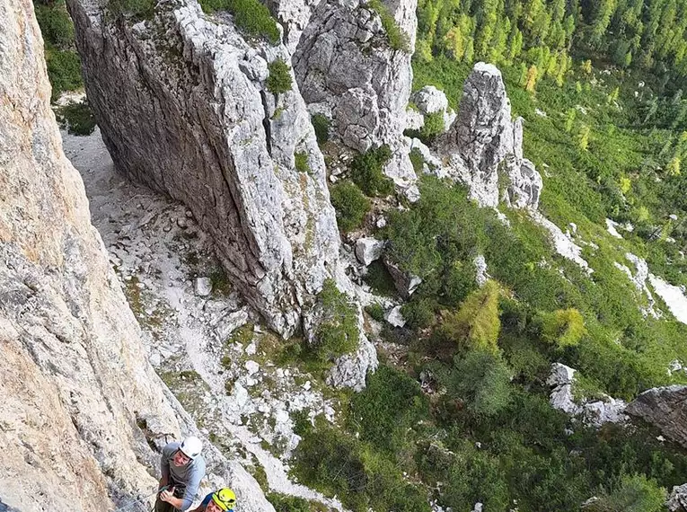 Mehrseillängen Kletterkurs Dolomiten