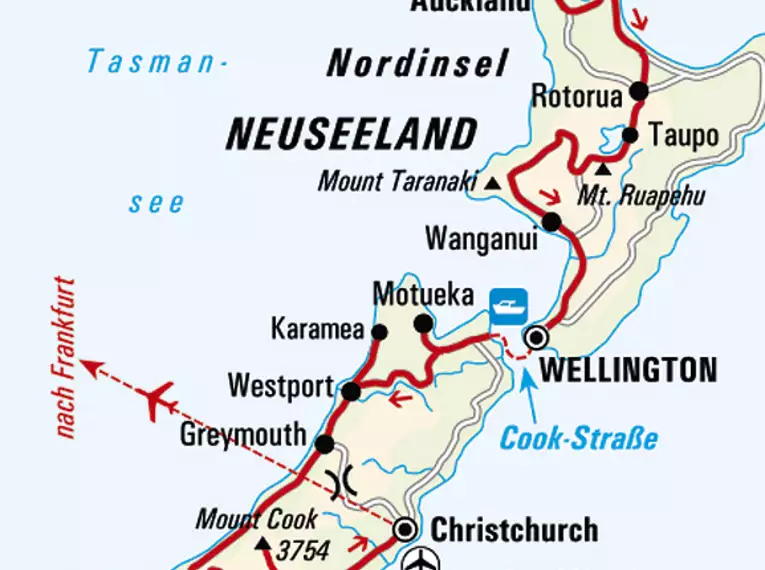 Wanderwoche Neuseeland - Zwischen Vulkanen und Regenwäldern