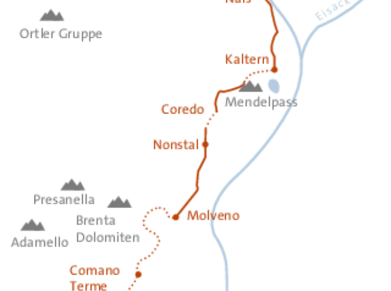 Individuelle Wanderwoche von Meran zum Gardasee