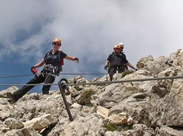 Klettersteigwoche durch den Rosengarten