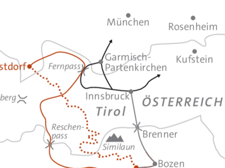 Alpenüberquerung - am E5 von Oberstdorf nach Meran für Singles und Alleinreisende