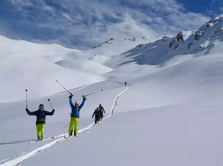 Skitouren rund um die Langtalereckhütte