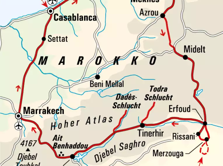 Magische Highlights Marokkos: Erkundung der Königsstädte und Sahara-Dünen