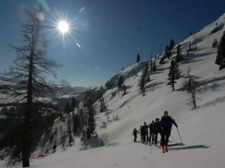 Leichte Skitouren in den Dolomiten mit Liftunterstützung