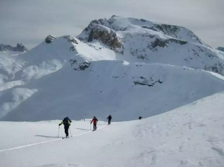 Leichte Skitouren in den Dolomiten mit Liftunterstützung