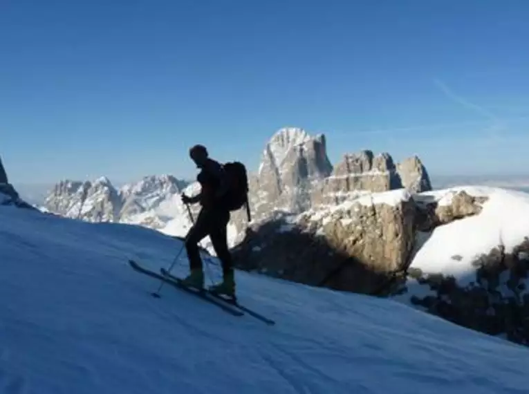 Anspruchsvolle Skitouren rund um Fassa und Marmolata