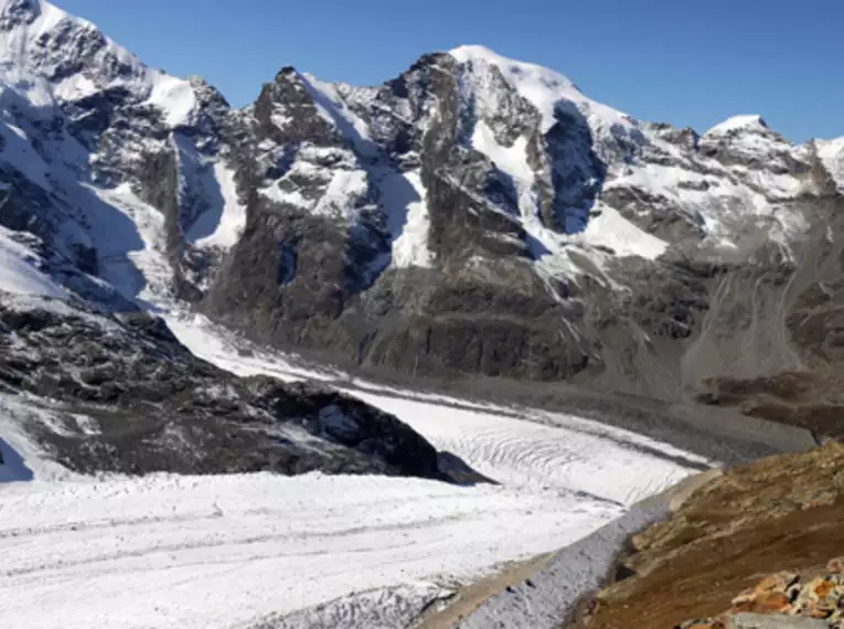 Piz Bernina und Biancograt