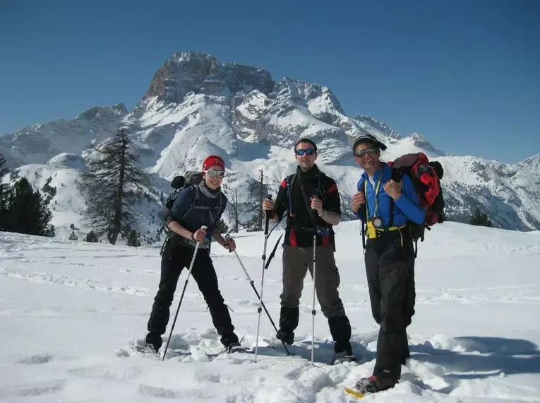 Mittelschwere Schneeschuhtouren in den Dolomiten