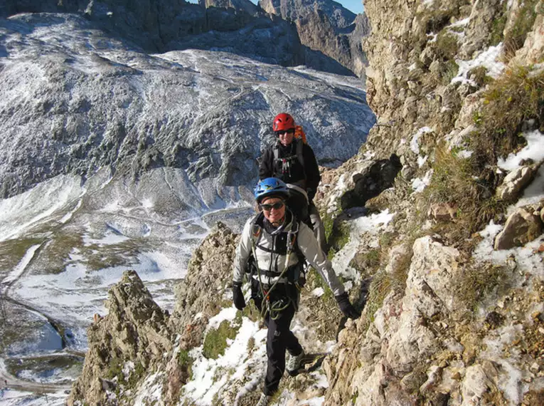 Klettersteigwoche durch den Rosengarten