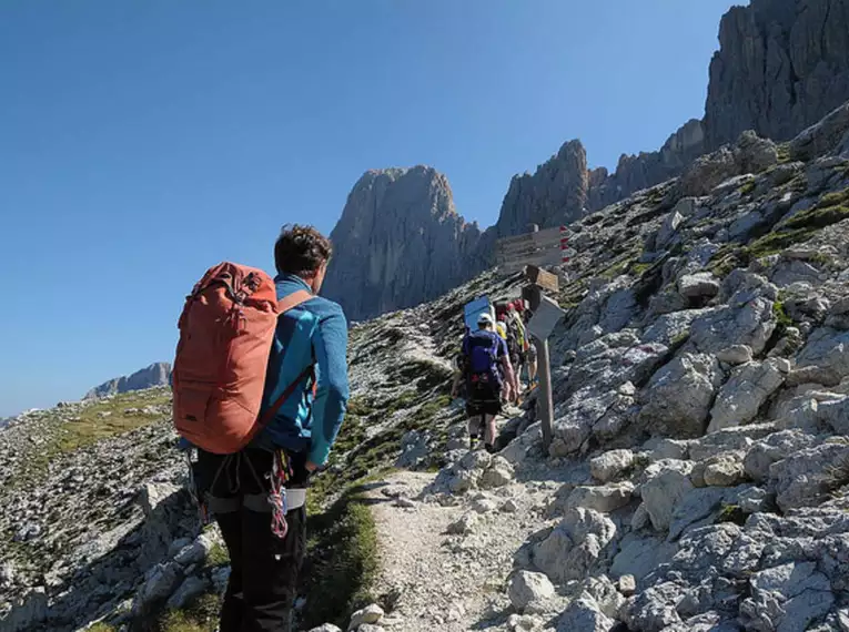 Klettersteigwoche durch den Rosengarten