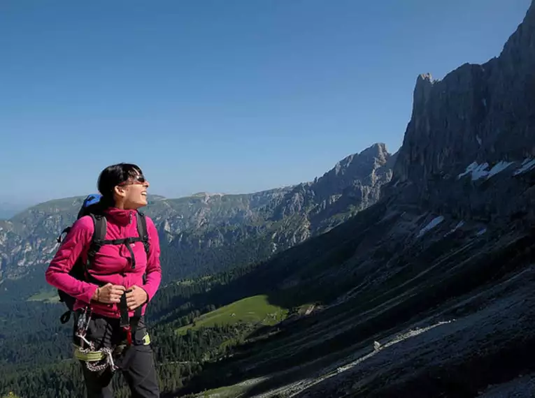 Klettersteigwoche durch den Rosengarten