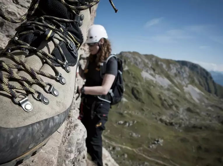 Klettersteigausbildung im Rofangebirge für Anfänger