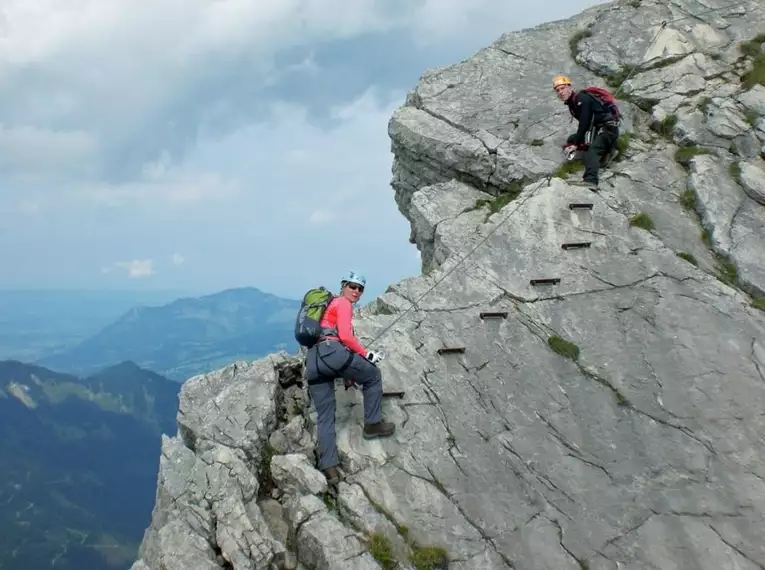 Anspruchsvolle Wochenend-Klettersteigtouren rund um Oberstdorf