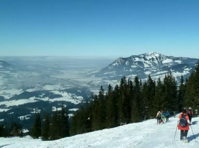 Silvester auf Schneeschuhen im Allgäu