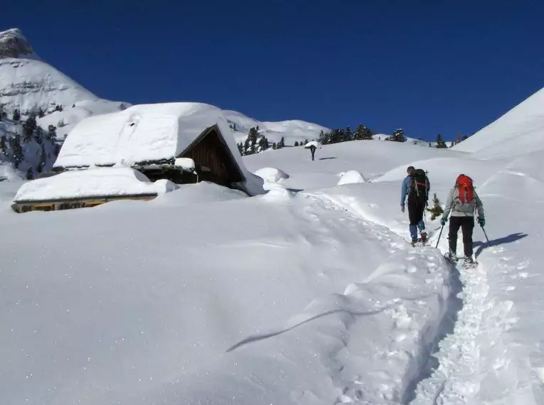 Silvester auf Schneeschuhen im Allgäu