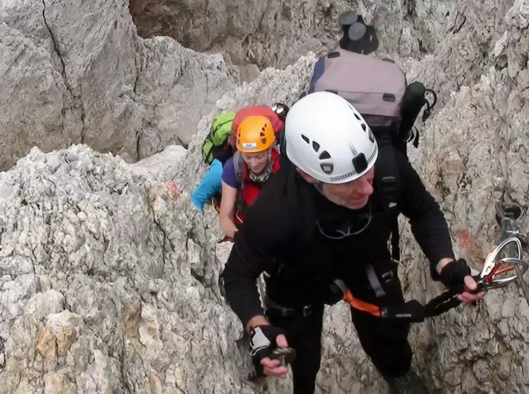 Mittelschwere Rosengarten Klettersteigwoche