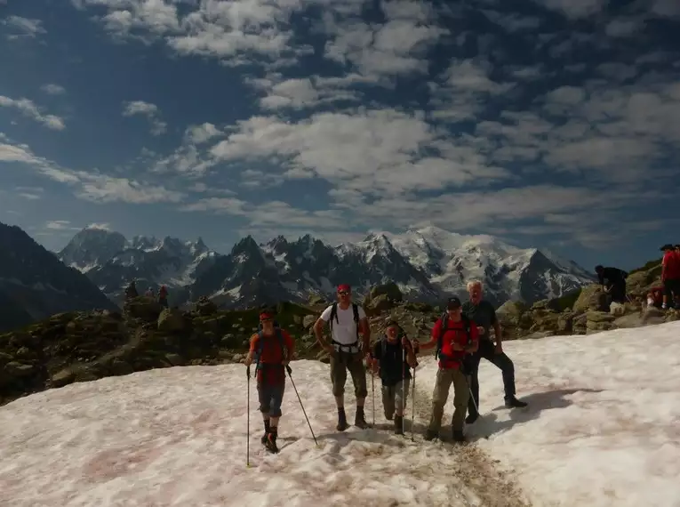 Mont Blanc - mit La Tresenta  und Gran Paradiso