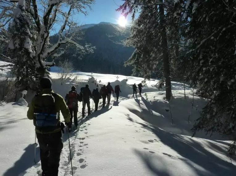 Auf Schneeschuhen unterwegs in Tirol