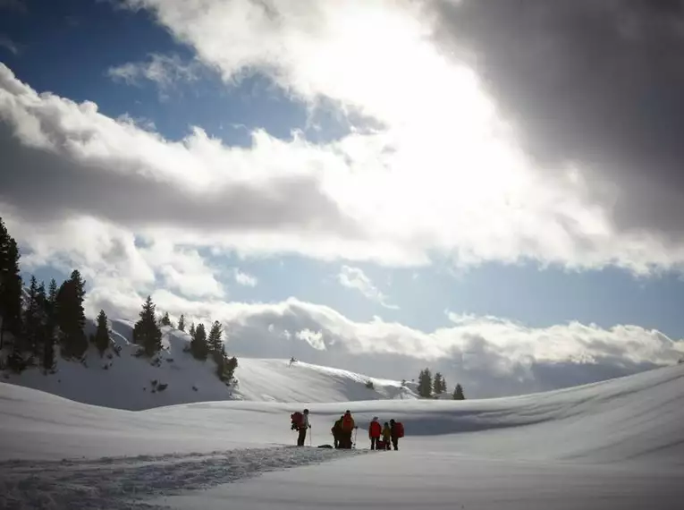 Mitteschwere Schneeschuhwoche im Allgäu