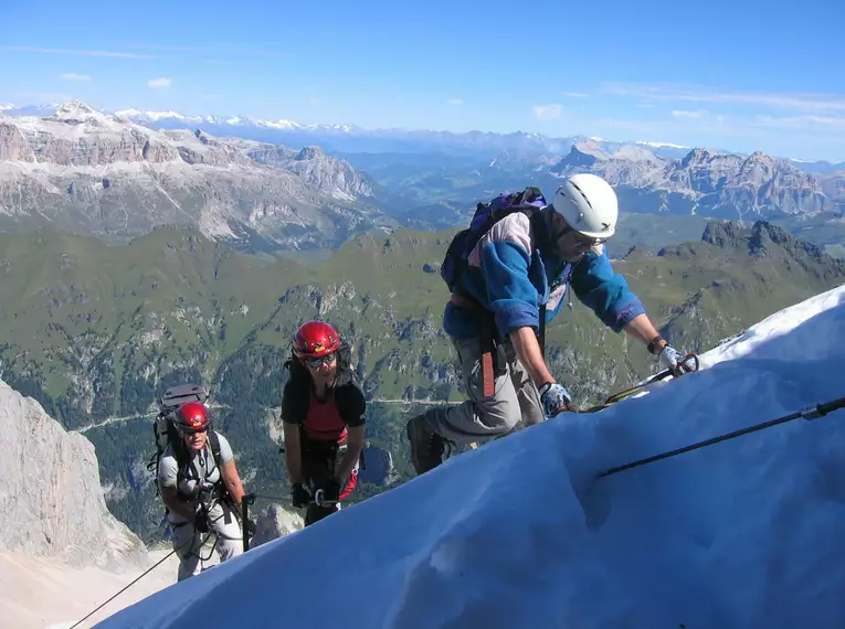 Klettersteigwoche Sella - mit Marmolatabesteigung