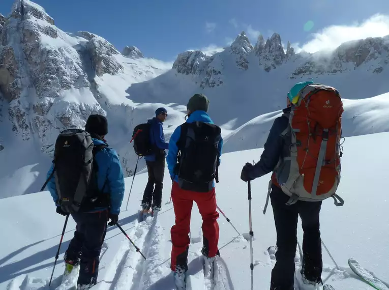 Anspruchsvolle Skitourendurchquerung der Dolomiten 