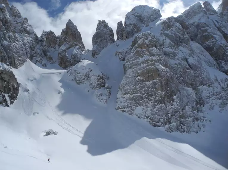 Einwöchige Dolomiten-Skidurchquerung