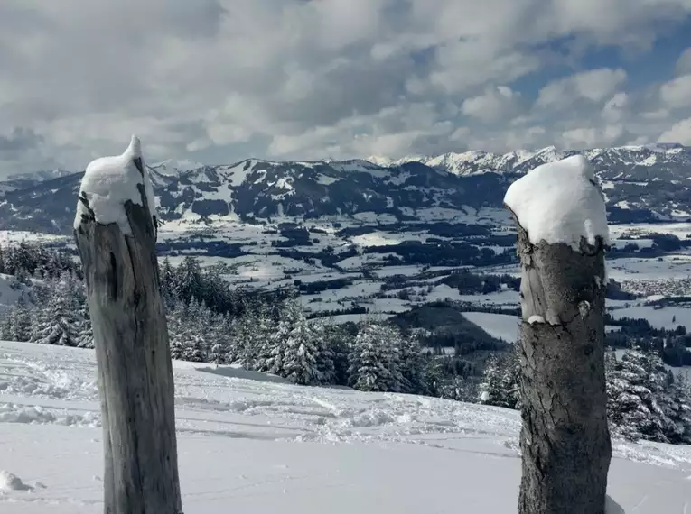 Mitteschwere Schneeschuhwoche im Allgäu