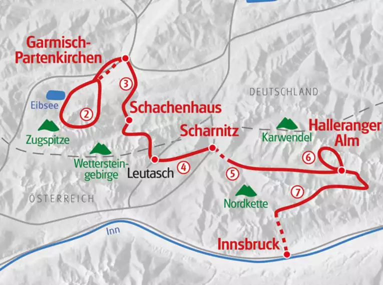 Individuelle Wanderwoche entlang des Tirolerwegs: von Garmisch nach Innsbruck