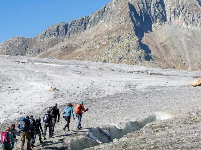 Aletsch-Panoramaweg mit Gletschertrekking