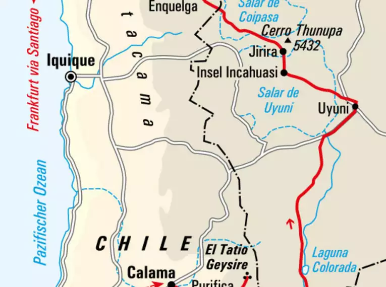 Chile & Bolivien - Von geheimnisvollen Geysiren bis zum größten Salzsee der Welt 