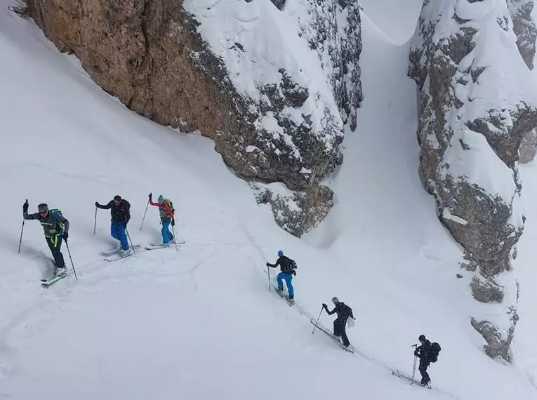 Unsere Dolomiten Skidurchquerung