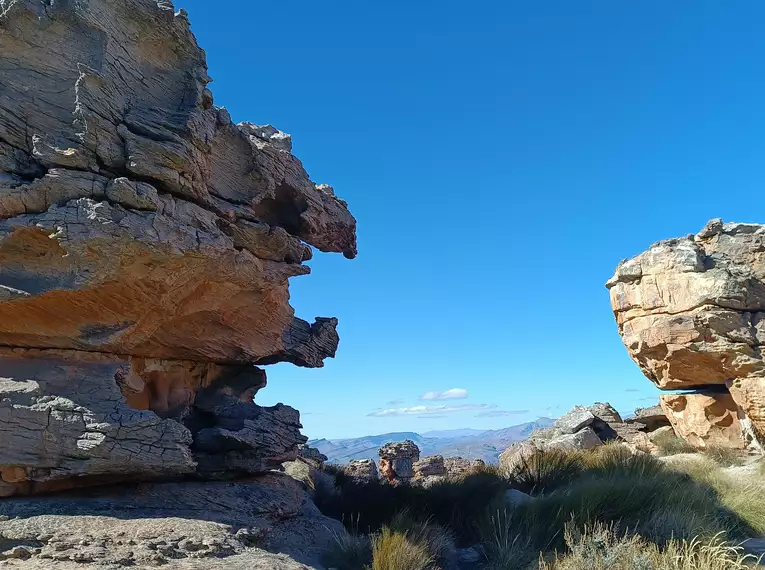 Beeindruckende Sandsteinformationen in den Cederbergen, Südafrika.