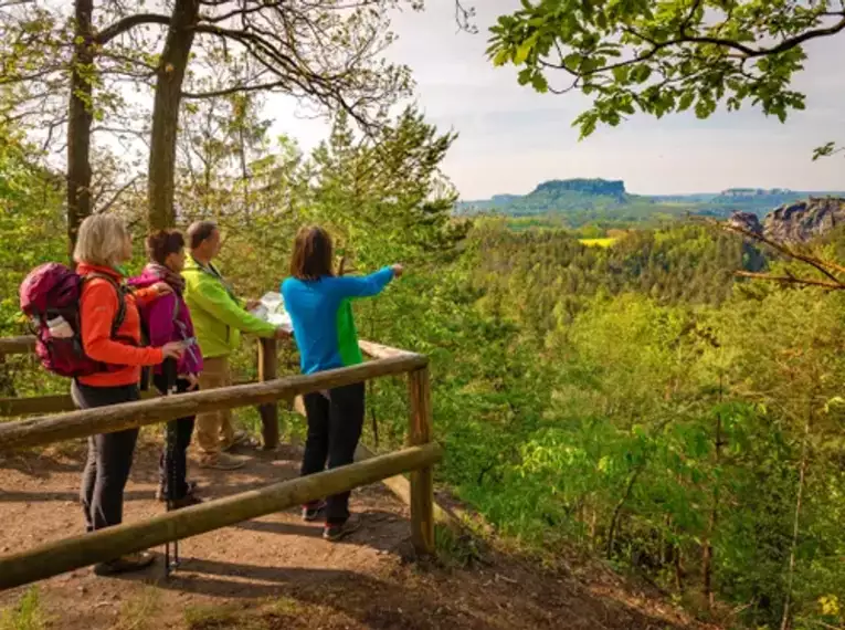 Entlang des Malerwegs im Elbsandsteingebirge