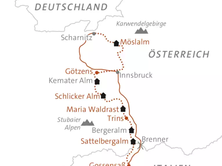 Alpenüberquerung: Von Alm zu Alm