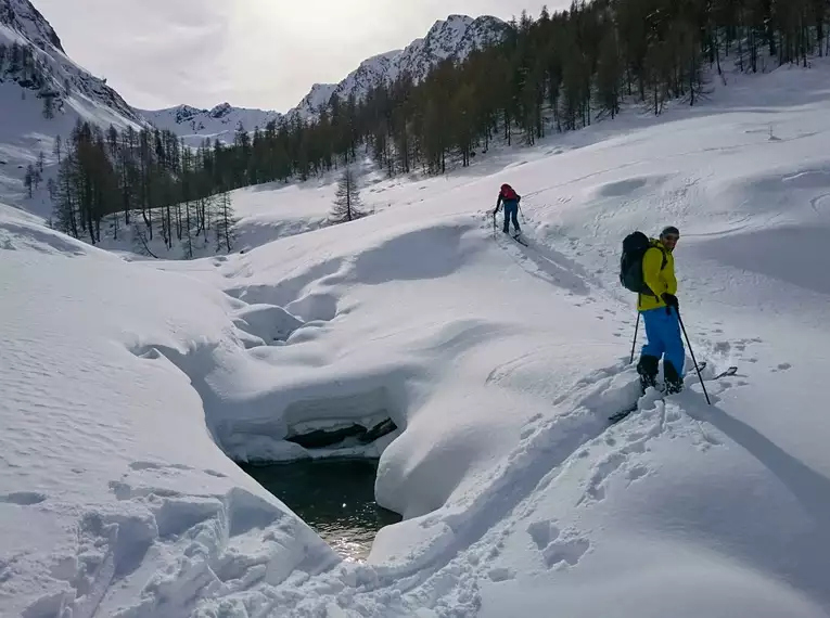 Skitouren Timmelsjoch - Hoch über dem Tal