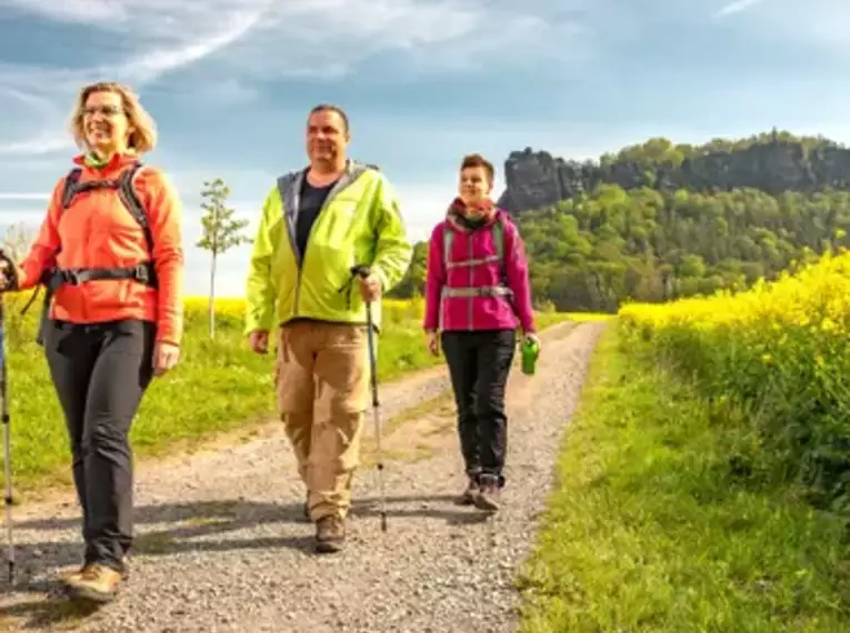 Entlang des Malerwegs im Elbsandsteingebirge