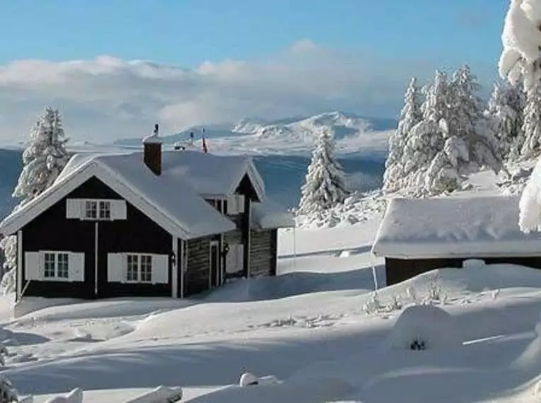 Silvester in den Bergen Norwegens