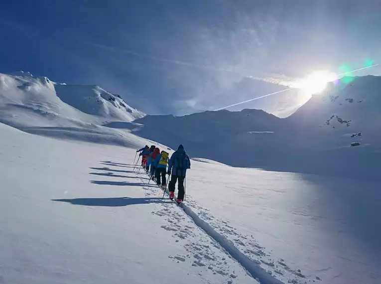 Skitouren Timmelsjoch - Hoch über dem Tal