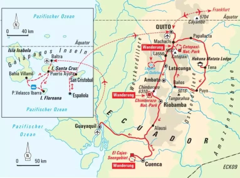 Ecuador entdecken: Von Vulkanen zum Amazonas-Regenwald, bis zu den Galápagos-Inseln
