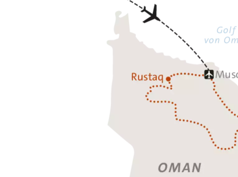 Genusswandern in den Gärten des Oman