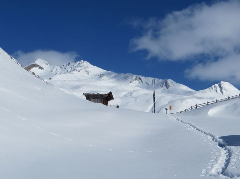 Schneeschuhwandern im stillen Obernbergtal