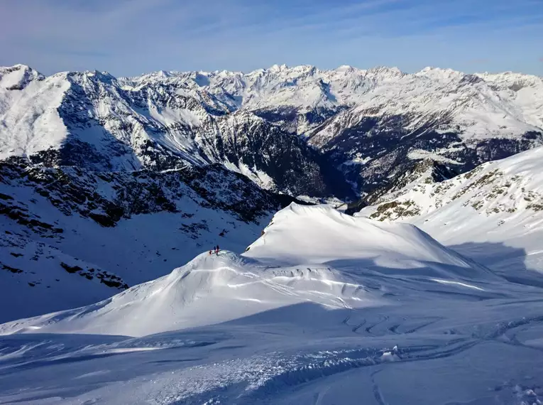 Skitouren Timmelsjoch - Hoch über dem Tal