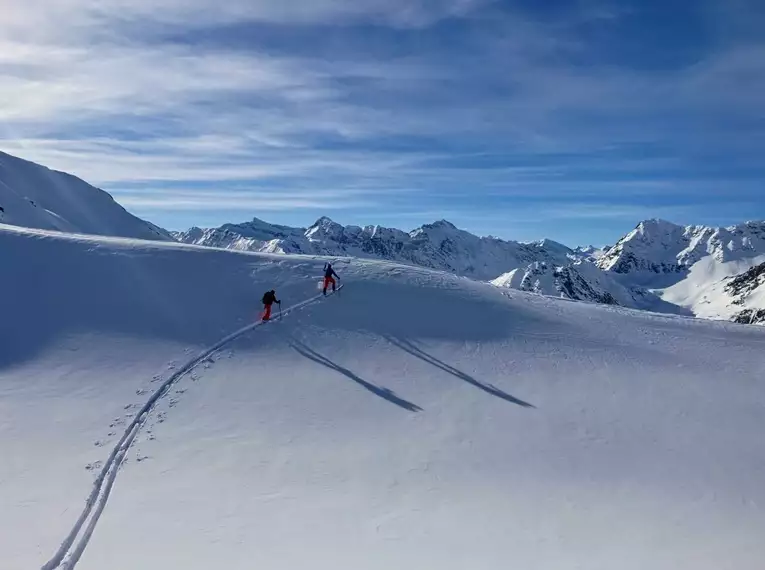 Skitouren Timmelsjoch - Hoch über dem Tal